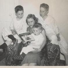 Aunt Mary w nephews Richard David & Dennis Sudduth 1950