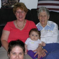 4 generations GGma Gma Mom & Aurora 042713 #2