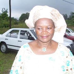 Mrs Shalman at an event in Buea.