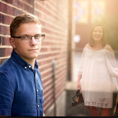 Josh's Senior picture - Fall 2017
Mary's always watching over him  <3
