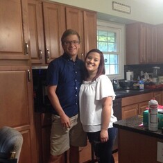 Mary and Josh 1st day of Junior year 2016