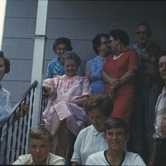 1966  family picture at Aunt Martha