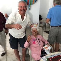 Maria and Dominic at early 100th B-day party