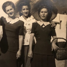 Maria in Brazil in 1946 wearing her hat