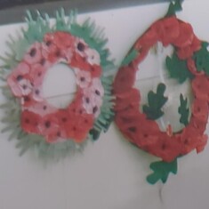 Wreaths made by Brownies
