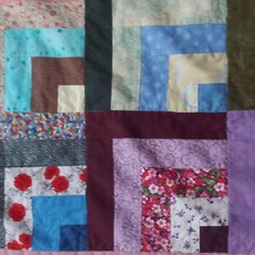 My SEESA treatment quilt.  Thanks SEESA Quilters.  I always feel good when I use this.