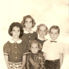 1962 Wood kids family photo