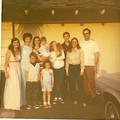 1971 Wood family all together