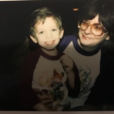 Mary Jane Welz and Ryan (grandson) 1982
