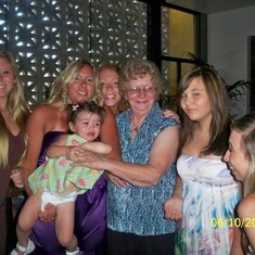 G-ma and some of her girls at Ryan and Maggie’s wedding
