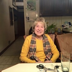 Mary enjoying her life in her Kitchen in Colts Neck, NJ