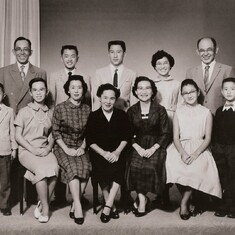 Family photo (Mas is in the top row, second from the left)