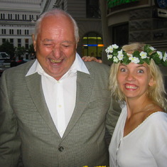 With a bride to be in Riga