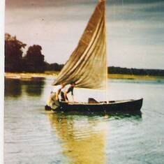 Thijs' sailboat -circa: a long time ago