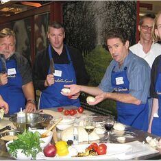 Team 8 for a work-related cooking event. Matt obviously thrived in this type of event.