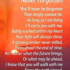 Love and miss you Mathew xxxx