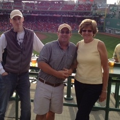 SRO is AOK - Matt with Betty and Bruce at the Sox