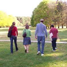 Carolyn, Meredith, Matt, & Aaron.  A park in Walpole.