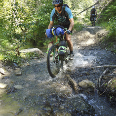 Matt Bikepacking on the eastern side of the Cascade Mountains
