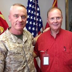 With Major General Stacey Commander, US Marine Forces, Pacific and 2nd Division of US Marines 