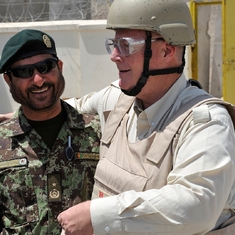 with BGen Ahmed Habibi in Afghanistan
