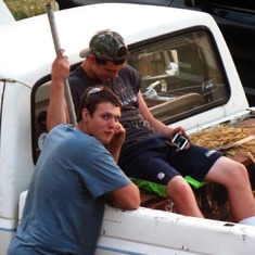 Austin & Matthew with Frank the Truck