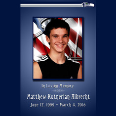 Matthew Memorial Program Front MERGE