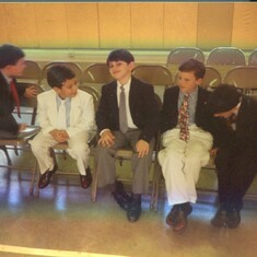Matt with his Buds at Immaculate Conception
