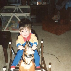 Matt riding his Horse
