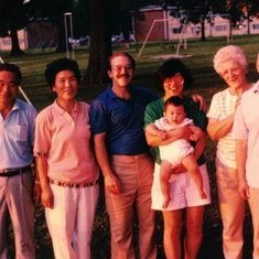 Matthew, Dave, Jae & both sets of grandparents taken in 1990 in West Lafayette, IN.