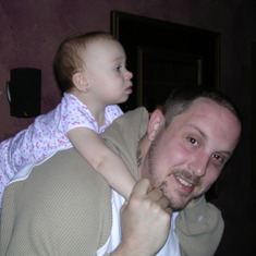 Having fun with his niece, Katie