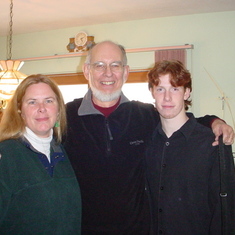 Christmas, 2005 with his Papa