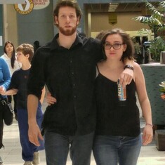 Matt and I looking like something out of an action film.