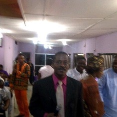 Pastor Kenny ministering at TreasureHouse Ministries, Ojodu