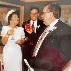 at Tara and Nile's wedding 1995 