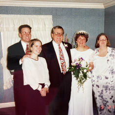 at Tara and Nile's wedding 1995 