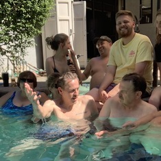 It was nice getting the family get-together and enjoying the hot day in the pool