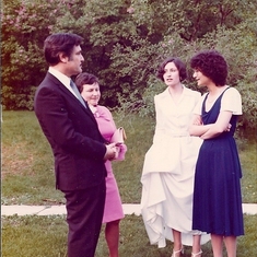 Dad, Mom, me and bridesmaid