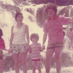 Mom, Dad, David and Steven in Jamaica circa 1974