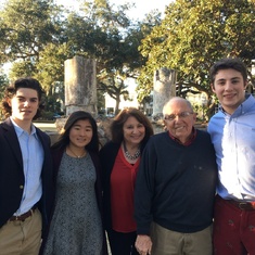 With Grandpa and Grandma in South Carolina, Christmas 2016