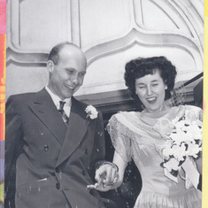 Maury and Anita's wedding 1948