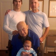 4 wonderful generations of Ransoms. Shaun, Paul, Maury, and Phoenix
