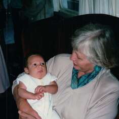 Maurine and grandson Taylor