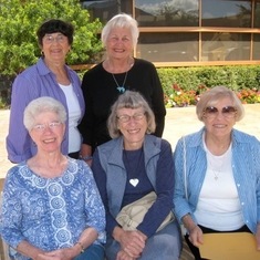 2010 AGD sisters: Bev, Maurine, Joyce Graves, Pat and Avadna Petersen. photo from Bev Zurcher