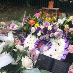 Mum's grave the morning after her funeral Thursday 15th August 2019.