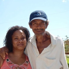 Sandra Witter and uncle Cebert Simpson in Jamaica