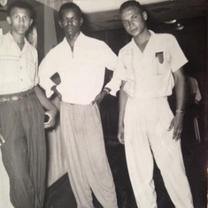 Far right - Mavis brother Linton Witter shortly after arriving in the UK 1950's