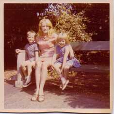 A young Richard, Mavis, Sharon Green