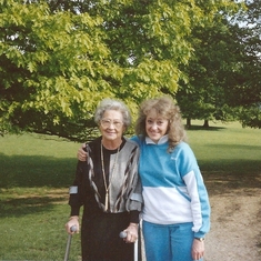 Mavis with her Mum. date unknown.