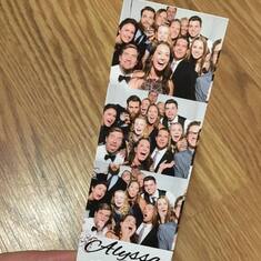 Here's a photo booth pic my cousin Beth posted with Max and all of the cousins together 